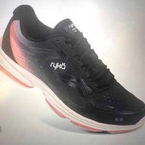 RYKA LACE-UP WALKING SNEAKER - DEVOTION PLUS 2 WALKING SHOE BLACK ROSE 10.5 WIDE